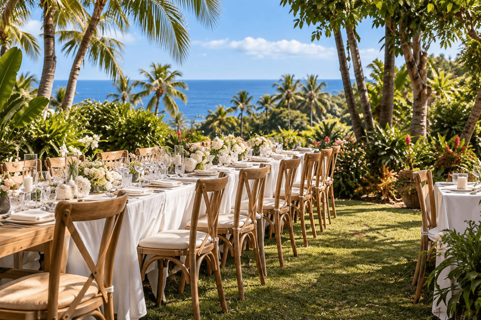 mariage dans le jardin